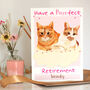 Personalised Cats Retirement Card, thumbnail 1 of 5