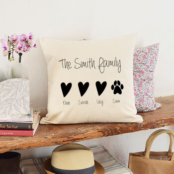 Personalised Family Cushion, 2 of 4
