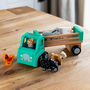 Personalised Farm Lorry With Animals Wooden Play Set, thumbnail 1 of 4