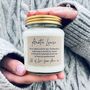 Personalised 'I'm So Glad You're My Godmother' Candle, thumbnail 2 of 7
