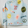 Children's Personalised Badge Style Print Apron, thumbnail 2 of 4