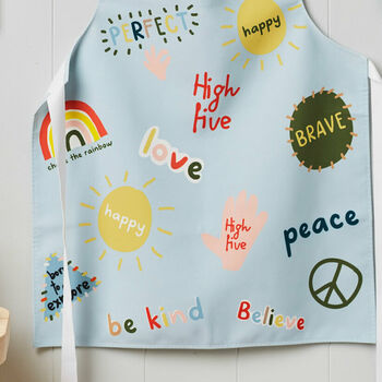 Children's Personalised Badge Style Print Apron, 2 of 4