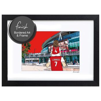 Arsenal Personalised Stadium Print Or Card, 4 of 10