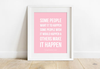 'Make It Happen' Inspirational Quote Print, 5 of 6