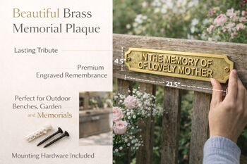 Customisable Brass Plaque For Indications, 4 of 9