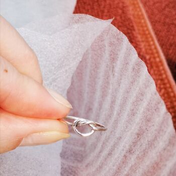 Silver Infinity Knot Ring, 4 of 9
