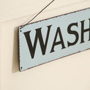vintage style 'washroom' tin sign by dibor | notonthehighstreet.com