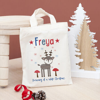 Personalised Natural Christmas Party Bag, 2 of 6