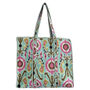 Mint Ikat Design Large Quilted Shoulder Bag, thumbnail 3 of 7