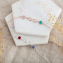 Rose Gold Plated Infinity Birthstone Bracelet, thumbnail 4 of 5