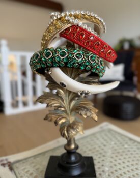 Gilded Sun Headband With A Pink Satin Drawstring Bag // Ages Six To Adult, 2 of 4