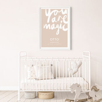 Personalised Name Print With Handwritten You Are Magic, 4 of 10