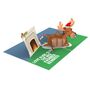 Rudeolph The Red Knobbed Reindeer 3D Pop Up Xmas Card, thumbnail 3 of 8