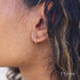 Nine Ct Gold Hoop Earrings, thumbnail 2 of 6