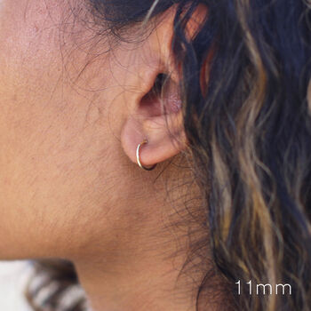 Nine Ct Gold Hoop Earrings 11 40mm, 2 of 6