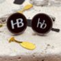 Personalised Silver Plated Initial Cufflinks, thumbnail 4 of 6