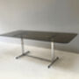 Mid Century Pieff Glass Dining Table, Large Width 198cm, thumbnail 3 of 12