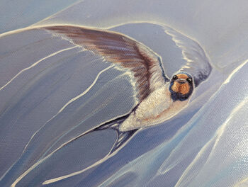 Swallow Arrives Oil Painting, 6 of 9