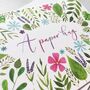 'A Paper Hug' Hand Lettered Watercolour Card, thumbnail 2 of 2