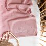 Pointelle Baby Knit Blanket | Personalised, thumbnail 4 of 5