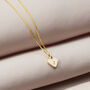 Mini 9ct Gold Initial Heart Necklace, thumbnail 2 of 7