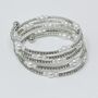 Winding Sparkle And Pearl Bangle, thumbnail 3 of 6