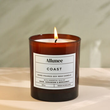 Handmade Coastal Scented Candle With Essential Oils, 2 of 3