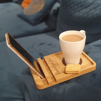 Personalised Sofa Coaster Phone Stand, 7 of 12