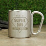 Personalised Super Dad Stainless Steel Mug, thumbnail 3 of 4
