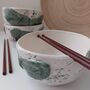 Handmade Ceramic Noodle Bowl, Pottery Ramen Bowl, thumbnail 4 of 5