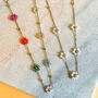 Delicate Beaded Daisy Chain Necklace, thumbnail 3 of 4