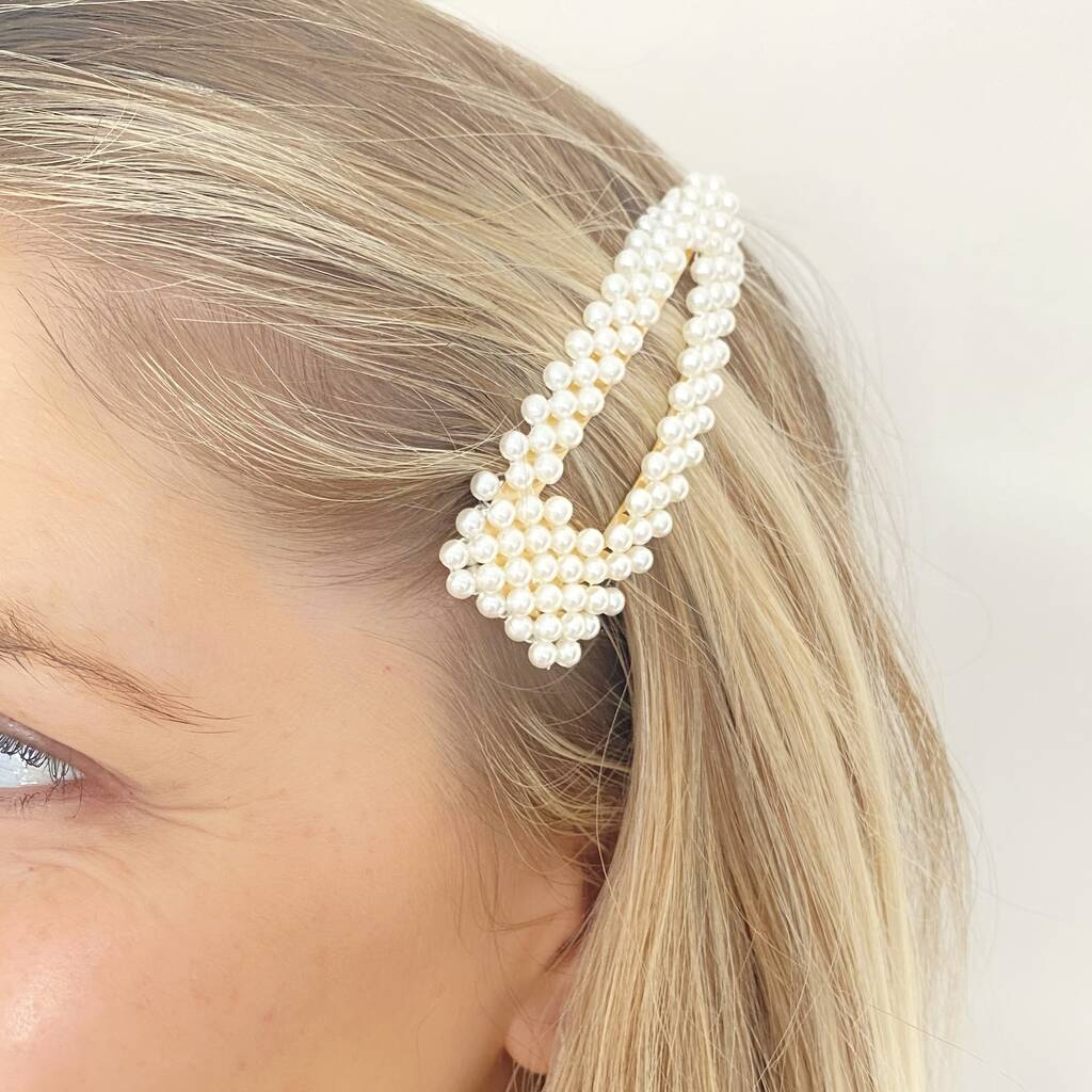 Large Pearl Hair Clip, 1 of 5