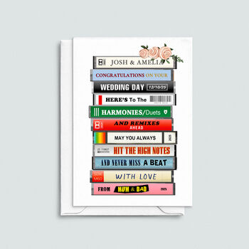Personalised Music Wedding Card, 3 of 4
