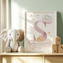 Personalised Sleeping Animals Nursery Print | New Baby Gift, thumbnail 1 of 3