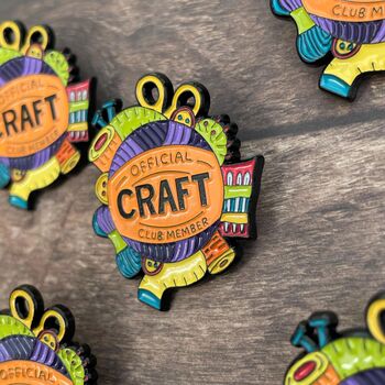 Official Craft Club Member Enamel Pin, 3 of 4