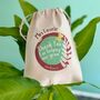 Personalised 'Forest Ferns' Teacher Gift Bag With Seeds, thumbnail 1 of 2