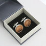 Personalised 1984 40th Birthday One Pence 1p Cufflinks, thumbnail 5 of 7