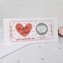 Valentine’s Day Scratch Card With Personalised Heart, thumbnail 2 of 8