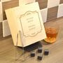 Personalised Whisky Stones Set With Glass In Wooden Box, thumbnail 1 of 4