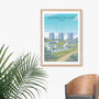 Woodberry Wetlands London Travel Poster Art Print, thumbnail 4 of 8