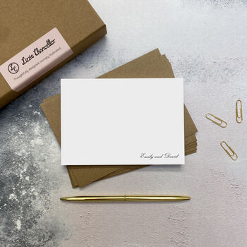 Couples Correspondence Cards, Wedding Thank You Notes, 3 of 7