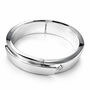 Art Deco Sterling Silver Statement Bangle, thumbnail 7 of 8