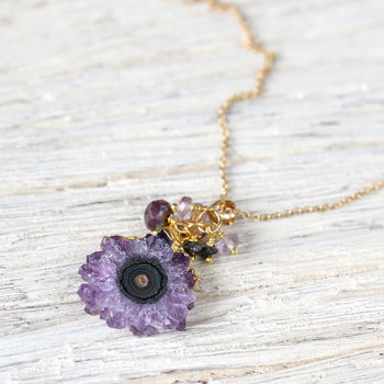 Amethyst, Gold And Diamond Chain Necklace, 9 of 12