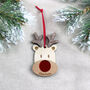Personalised Christmas Reindeer Decoration, thumbnail 4 of 8