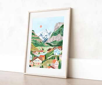 Grindelwald, Switzerland Travel Art Print, 5 of 7