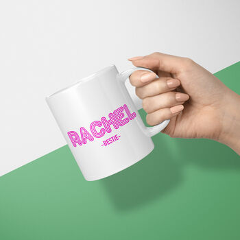 Bright And Bold Personalised Mug Best Friend Gift, 2 of 3