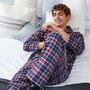 Men's Arran Tartan Brushed Cotton Pyjama Set, thumbnail 2 of 5