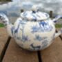 Two Cup Teapot In Blue Safari Design, thumbnail 3 of 12