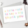 Little Note Thank You Card, thumbnail 3 of 3