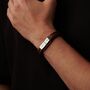 Silver Clasp Custom Brown Leather Bracelet, thumbnail 5 of 12